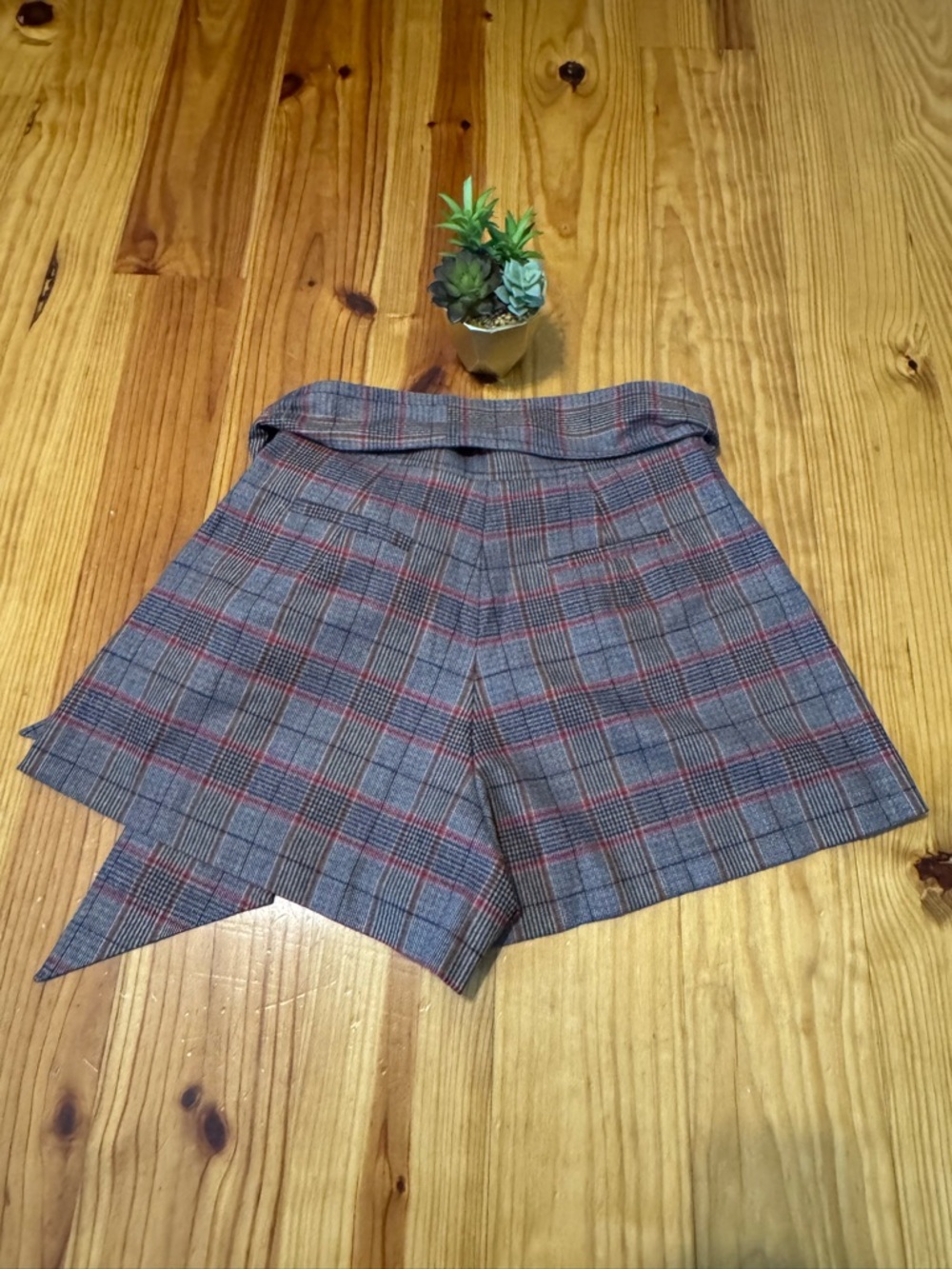 NWT Hunter Bell Ashton Short Tie Waist Prestige Plaid High Waist Women’s SIZE 8 - Picture 10 of 10